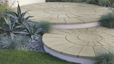 Yorkstone Radius Garden Paving