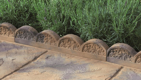 Yorkstone Scalloped Garden and Path Edging